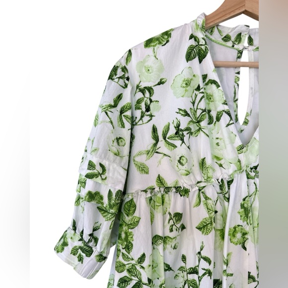 Anthropologie Maeve V-Neck Floral Tunic Dress - Picture 7 of 14